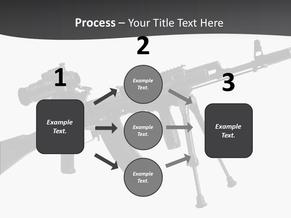 Submachine Rifle Bullet PowerPoint Template