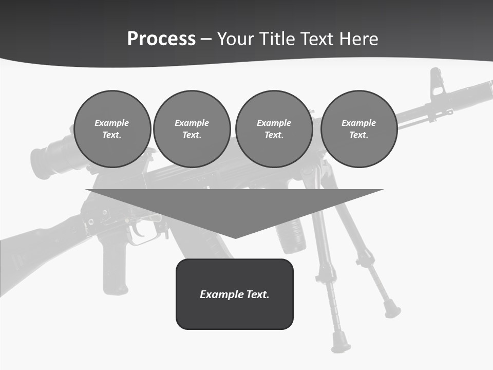 Submachine Rifle Bullet PowerPoint Template