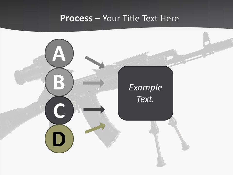 Submachine Rifle Bullet PowerPoint Template