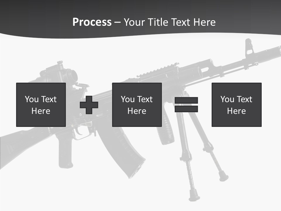 Submachine Rifle Bullet PowerPoint Template