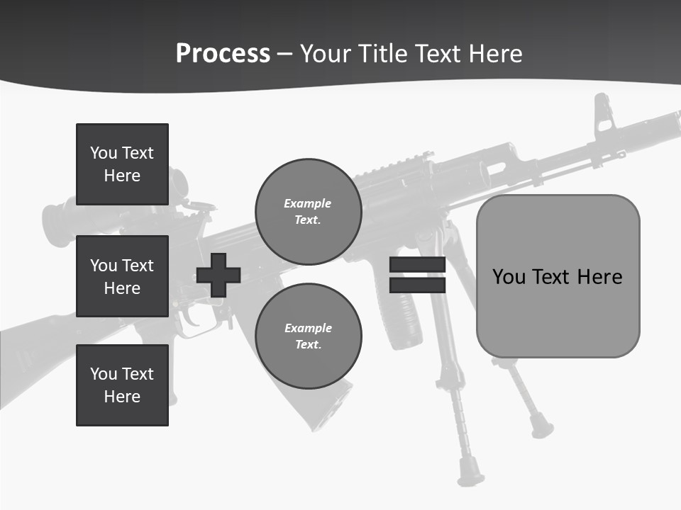 Submachine Rifle Bullet PowerPoint Template