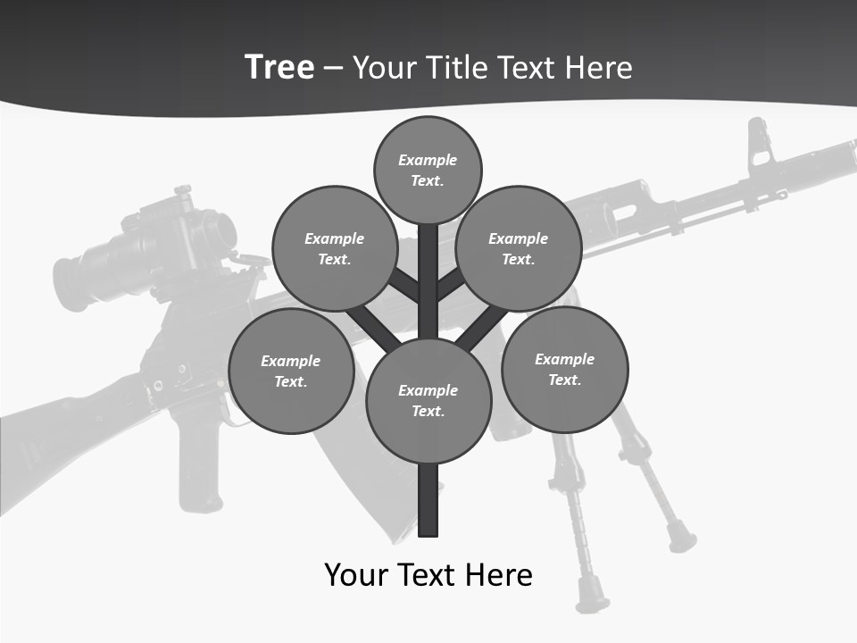 Submachine Rifle Bullet PowerPoint Template