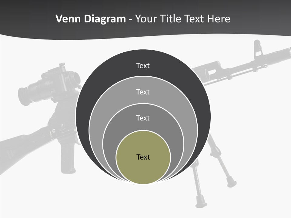 Submachine Rifle Bullet PowerPoint Template