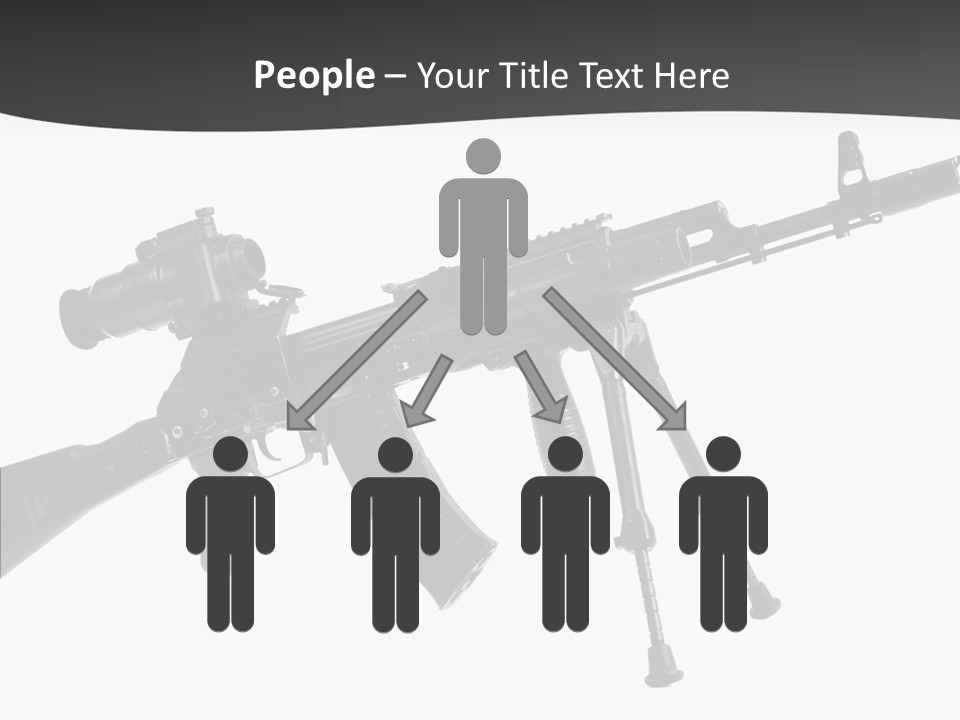 Submachine Rifle Bullet PowerPoint Template