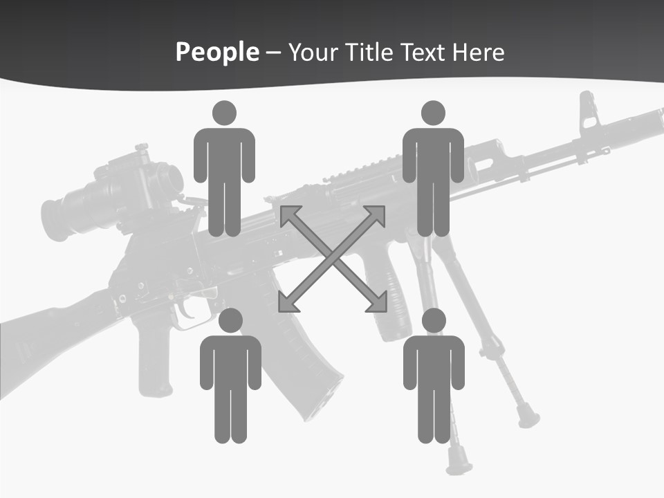 Submachine Rifle Bullet PowerPoint Template