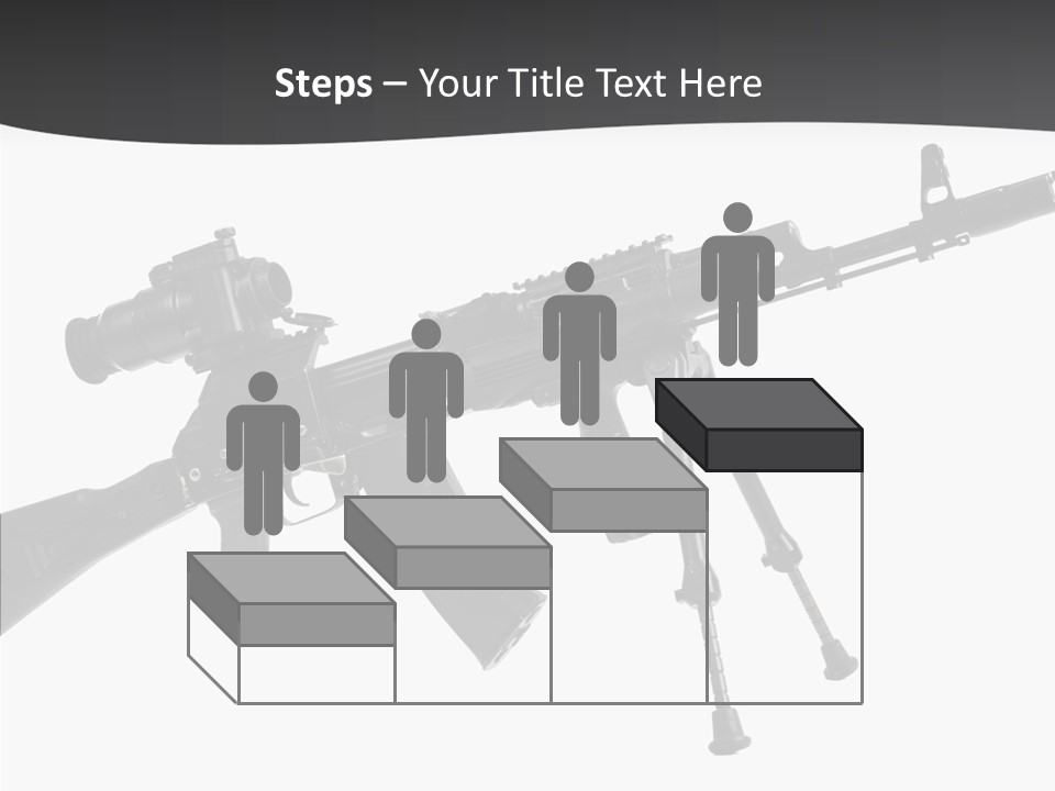 Submachine Rifle Bullet PowerPoint Template