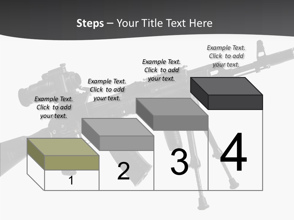 Submachine Rifle Bullet PowerPoint Template