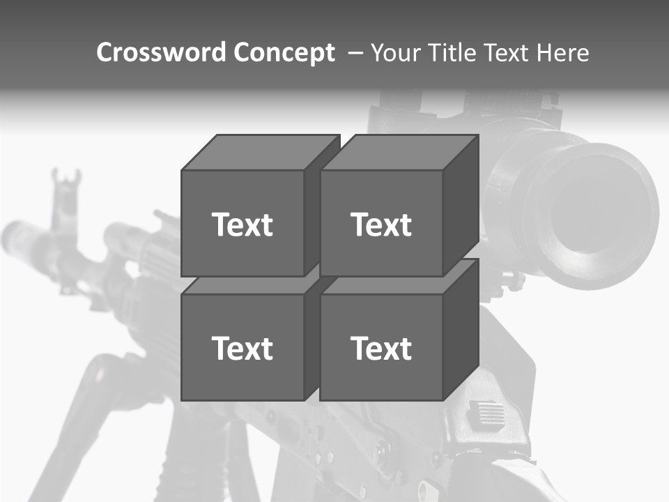 Ak  Sight Weapon PowerPoint Template