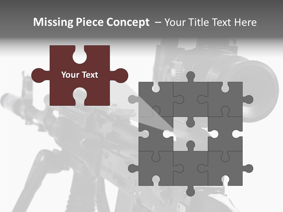 Ak  Sight Weapon PowerPoint Template