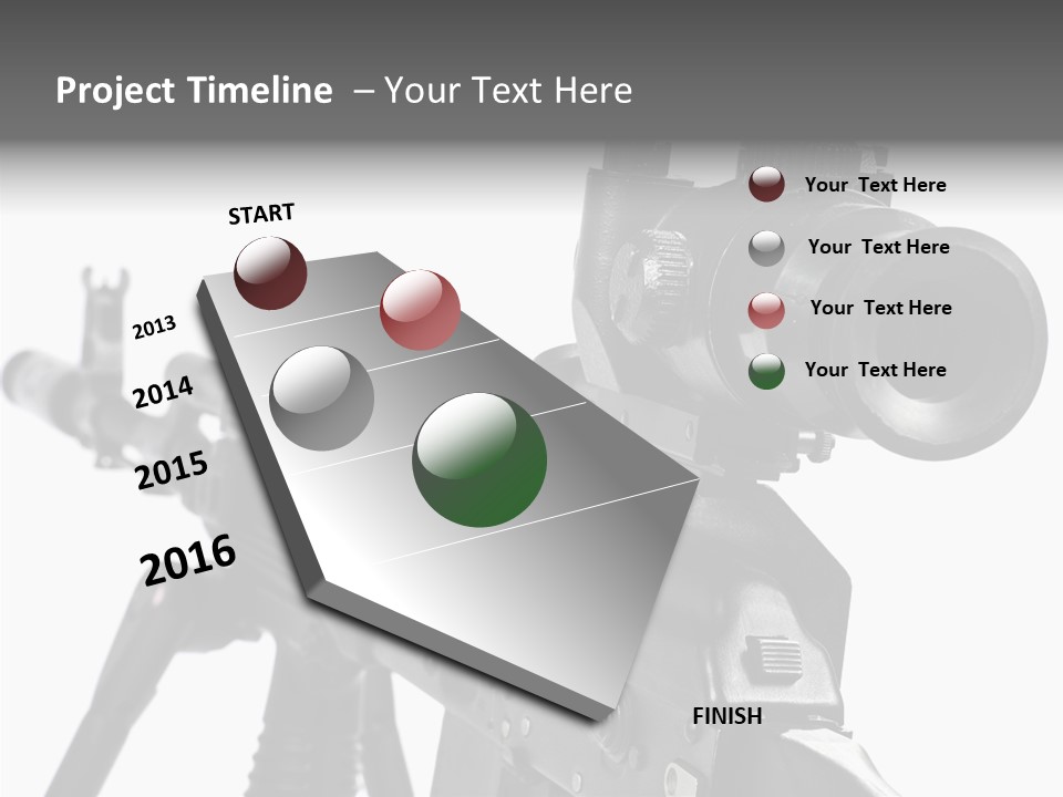 Ak  Sight Weapon PowerPoint Template
