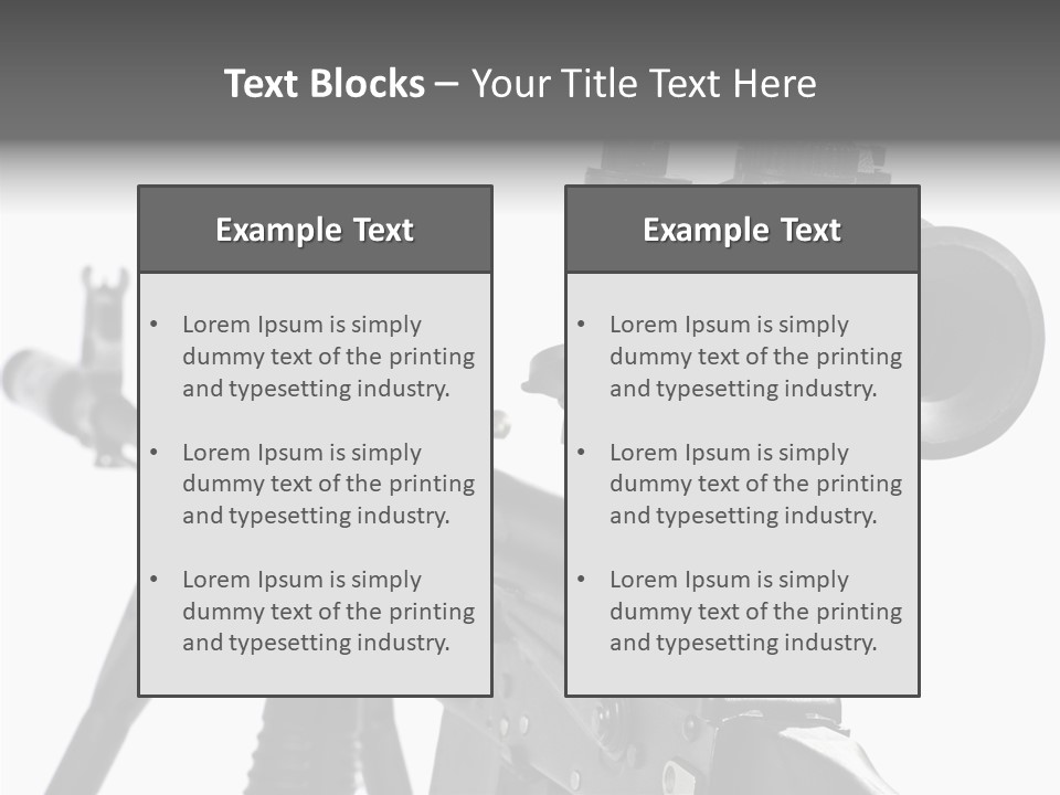 Ak  Sight Weapon PowerPoint Template