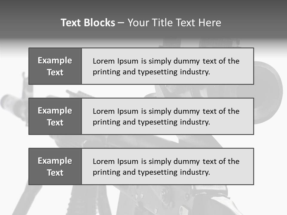 Ak  Sight Weapon PowerPoint Template