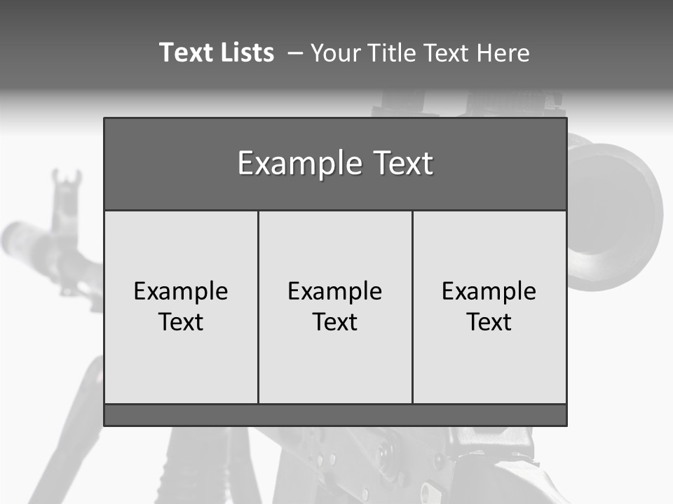 Ak  Sight Weapon PowerPoint Template
