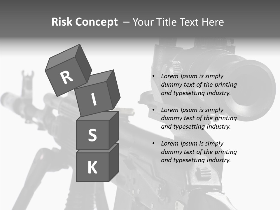 Ak  Sight Weapon PowerPoint Template