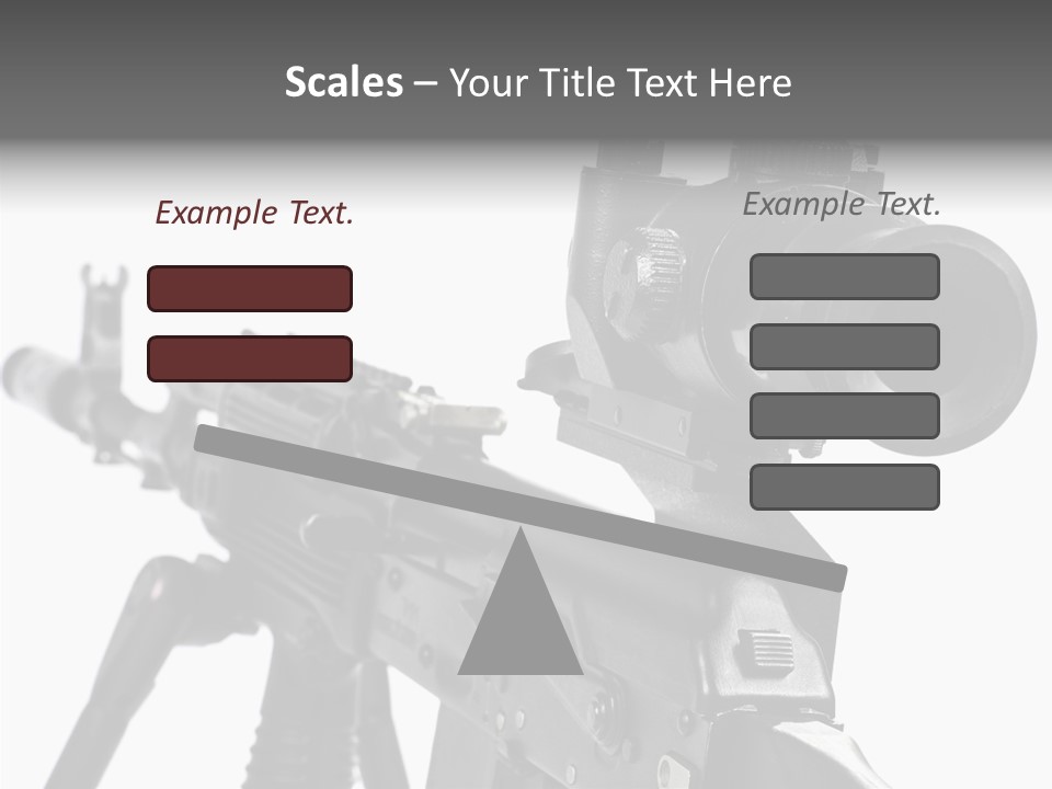Ak  Sight Weapon PowerPoint Template