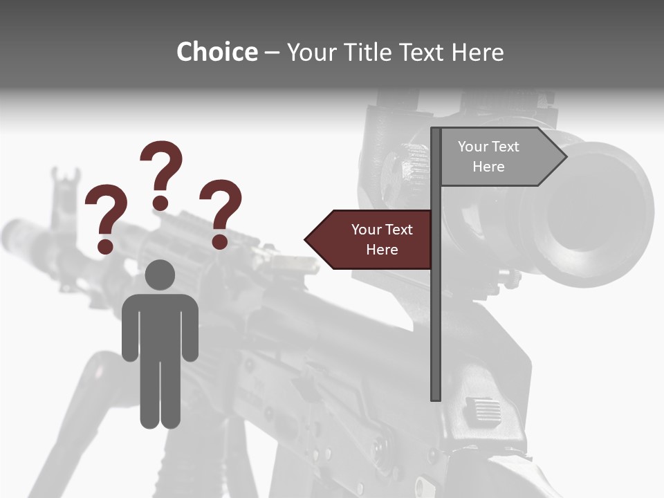 Ak  Sight Weapon PowerPoint Template