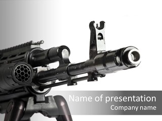 Kalashnikov Ak  Sight PowerPoint Template