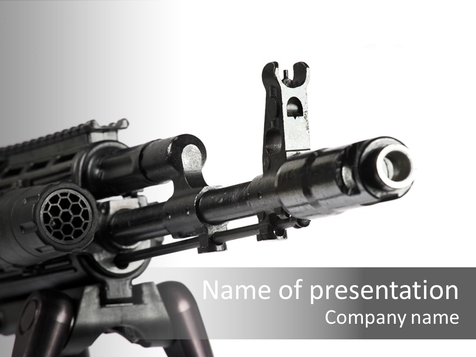 Kalashnikov Ak  Sight PowerPoint Template