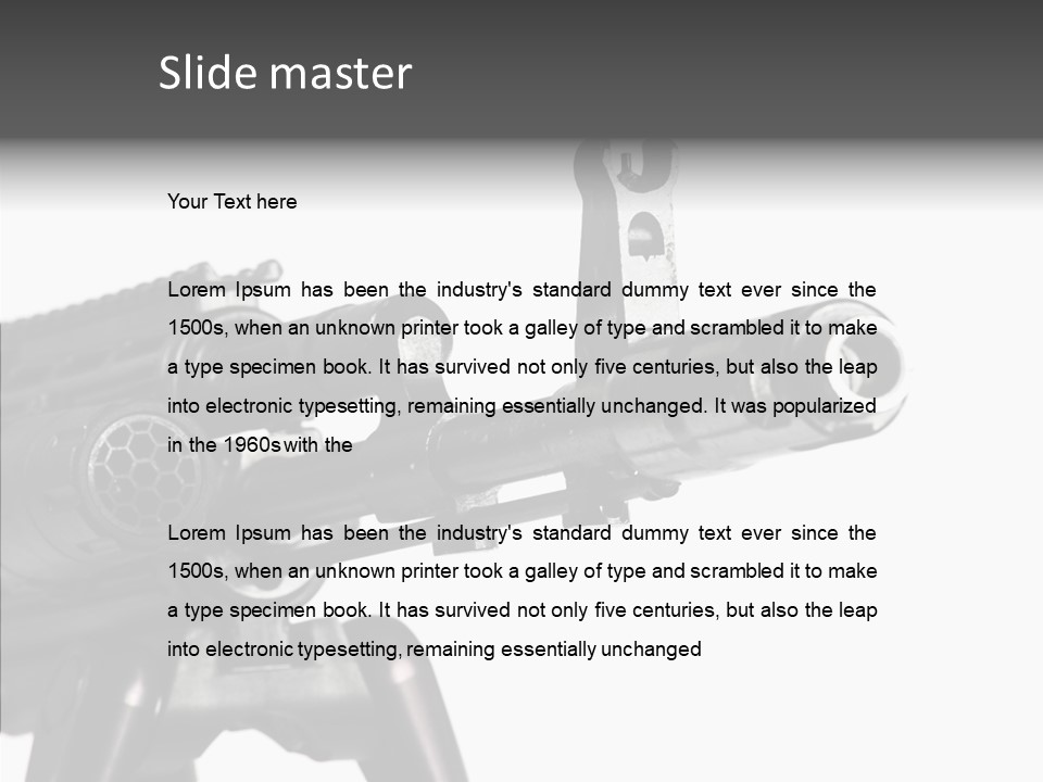 Kalashnikov Ak  Sight PowerPoint Template