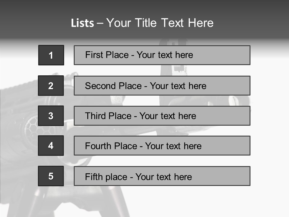 Kalashnikov Ak  Sight PowerPoint Template