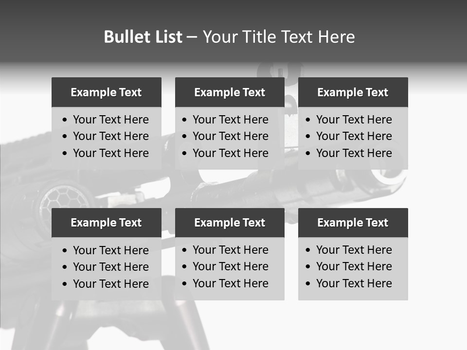 Kalashnikov Ak  Sight PowerPoint Template
