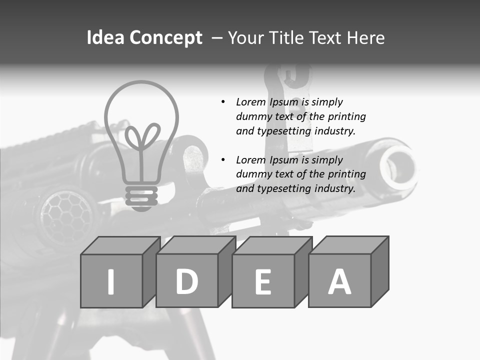 Kalashnikov Ak  Sight PowerPoint Template