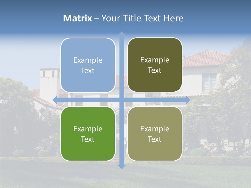 Green Neighborhood Unique PowerPoint Template