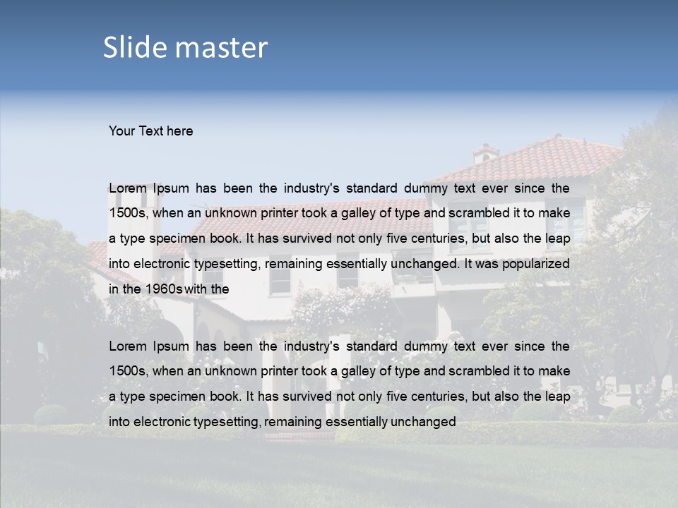 Green Neighborhood Unique PowerPoint Template