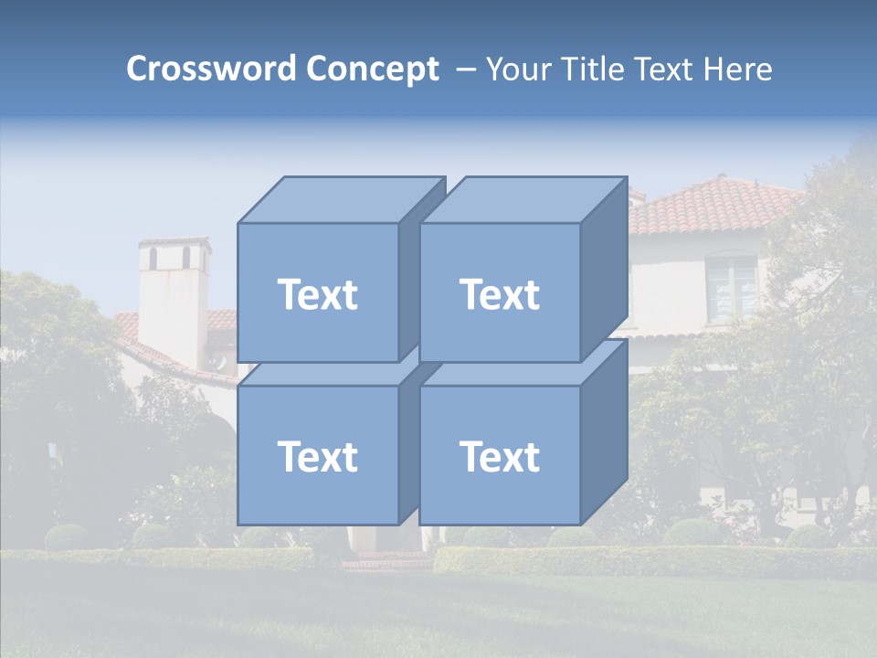 Green Neighborhood Unique PowerPoint Template
