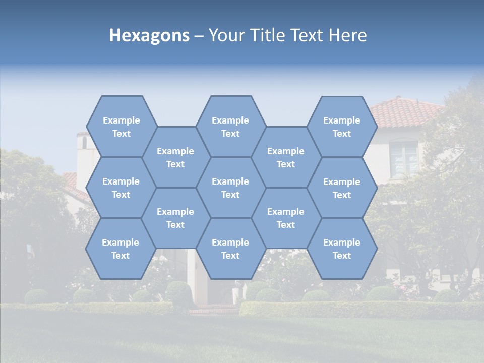 Green Neighborhood Unique PowerPoint Template