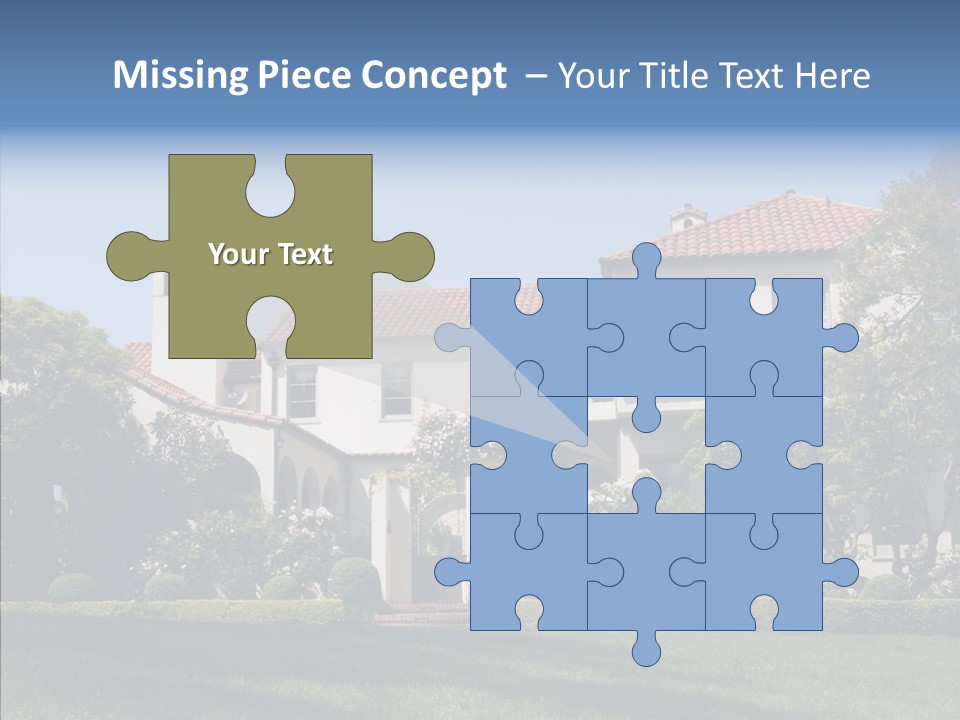 Green Neighborhood Unique PowerPoint Template