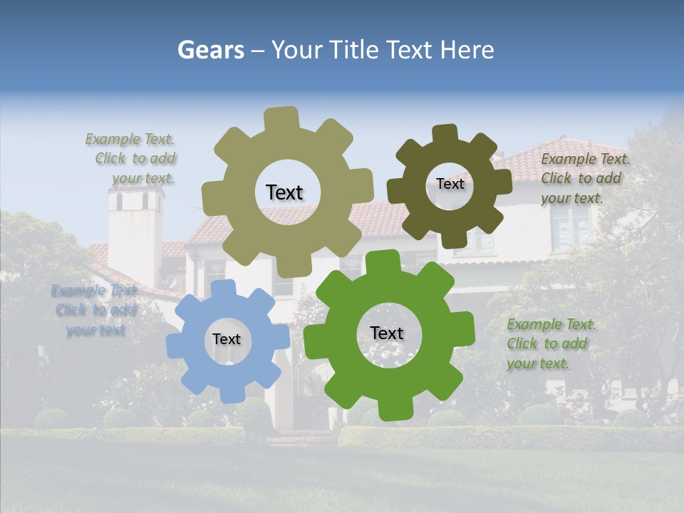 Green Neighborhood Unique PowerPoint Template