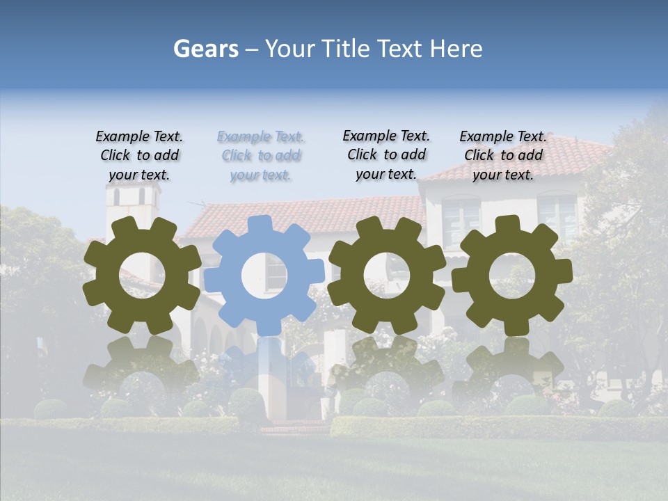 Green Neighborhood Unique PowerPoint Template