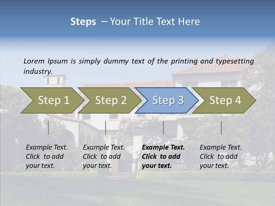 Green Neighborhood Unique PowerPoint Template