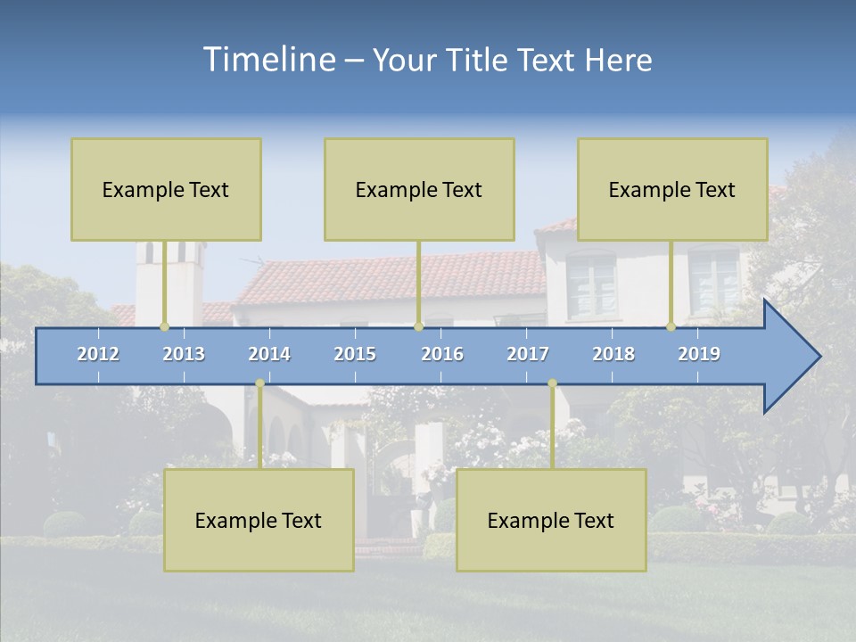 Green Neighborhood Unique PowerPoint Template