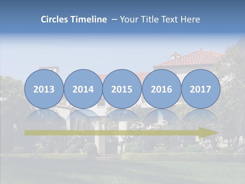 Green Neighborhood Unique PowerPoint Template