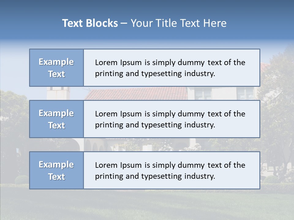 Green Neighborhood Unique PowerPoint Template