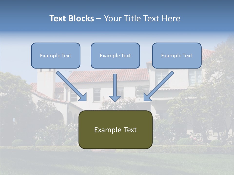 Green Neighborhood Unique PowerPoint Template