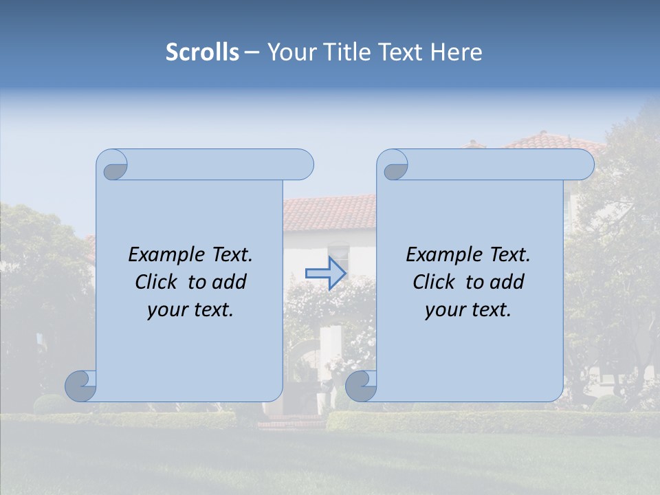 Green Neighborhood Unique PowerPoint Template