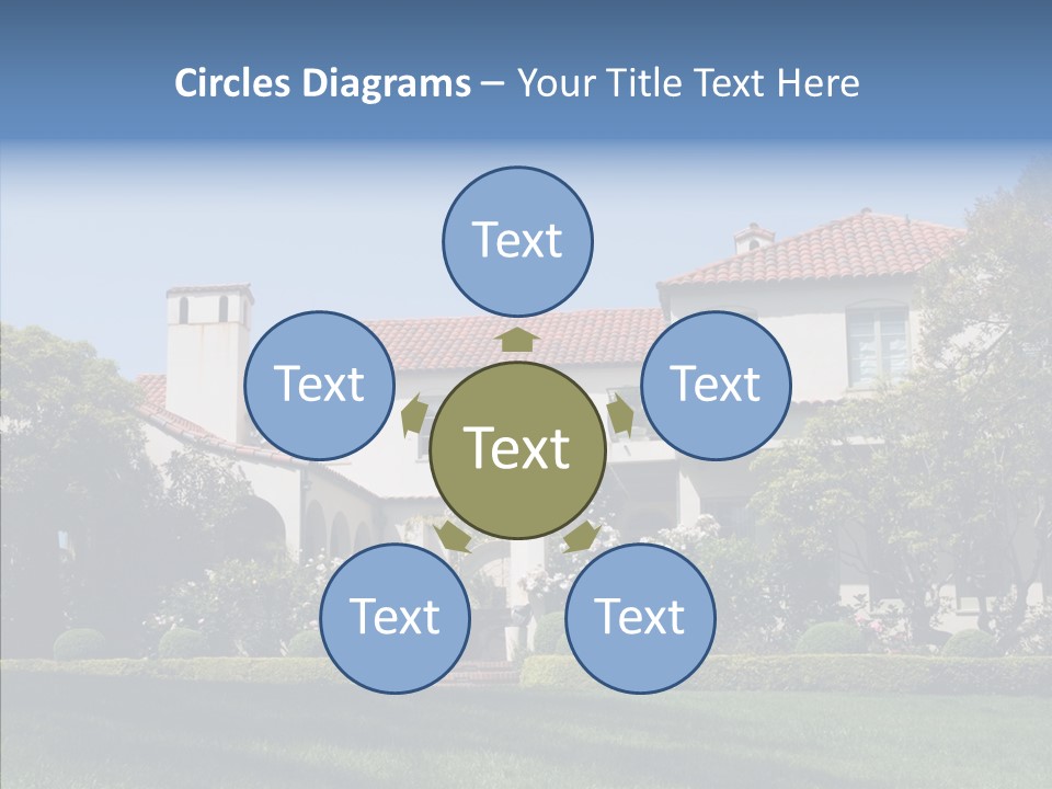 Green Neighborhood Unique PowerPoint Template