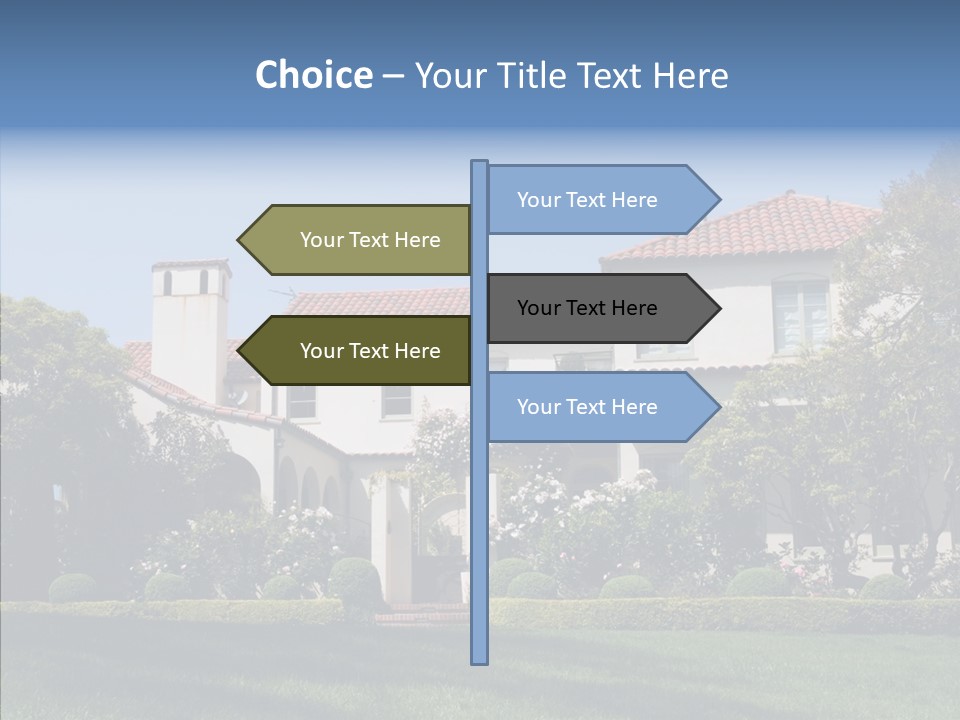Green Neighborhood Unique PowerPoint Template