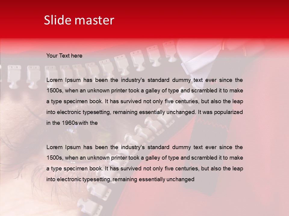 Stare Eye Until PowerPoint Template