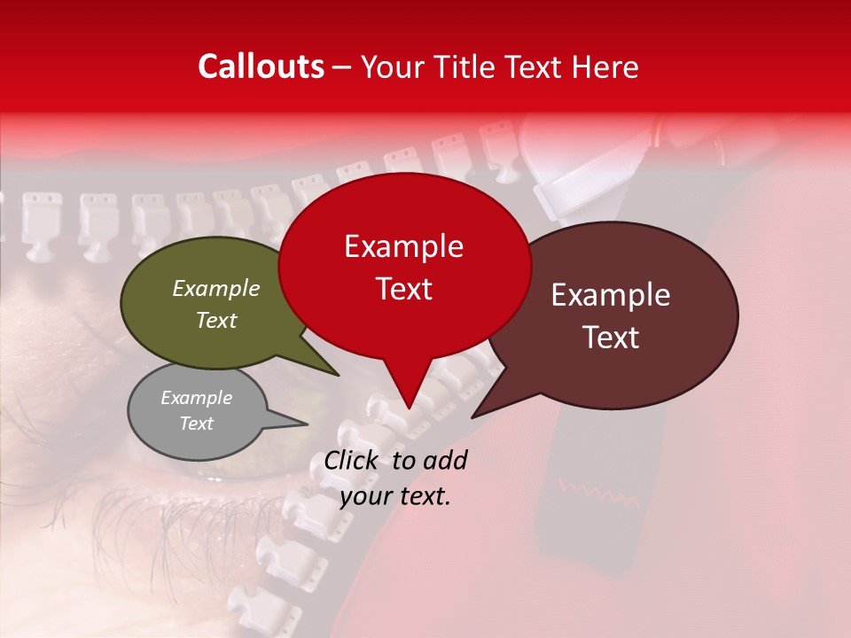 Stare Eye Until PowerPoint Template