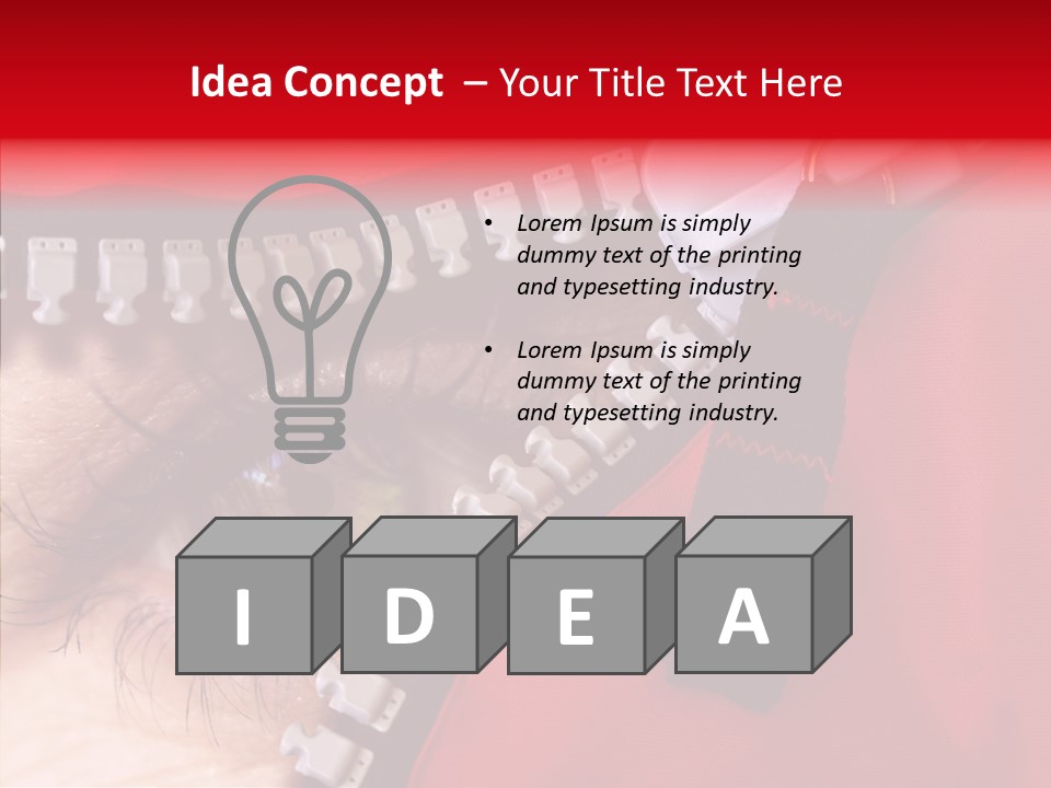 Stare Eye Until PowerPoint Template