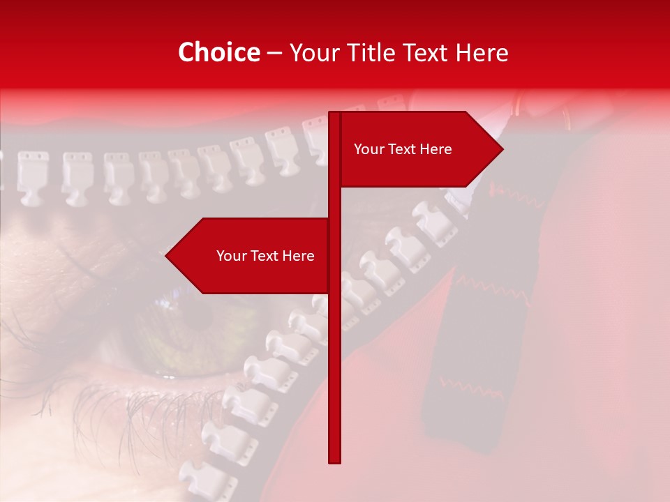 Stare Eye Until PowerPoint Template