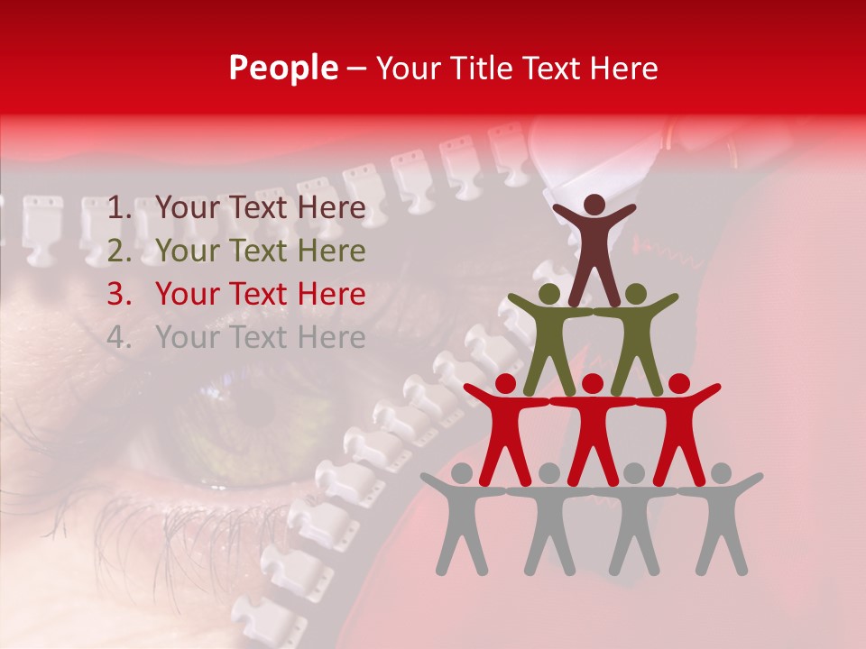 Stare Eye Until PowerPoint Template