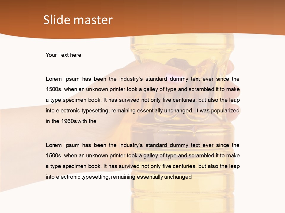 Natural Holding Unhealthy PowerPoint Template