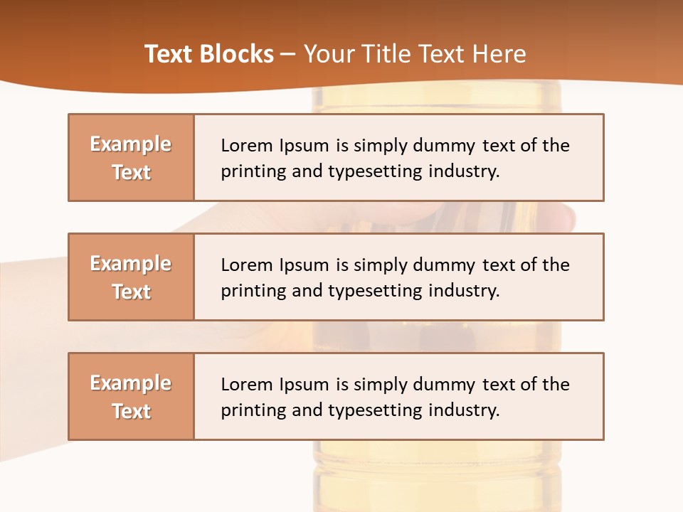 Natural Holding Unhealthy PowerPoint Template