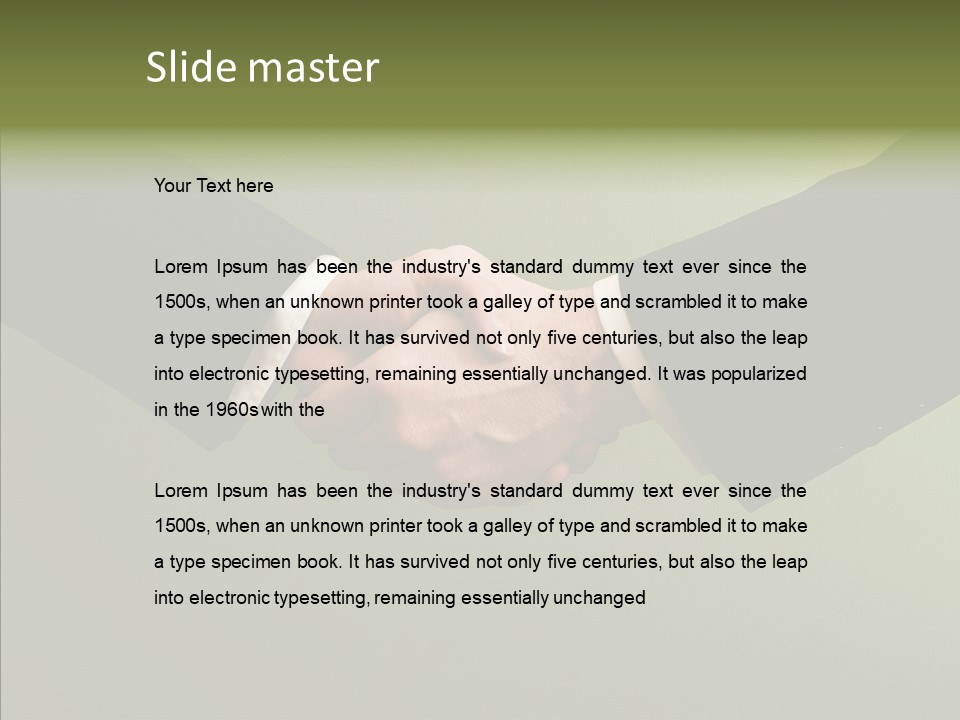 Board Market Agreement PowerPoint Template