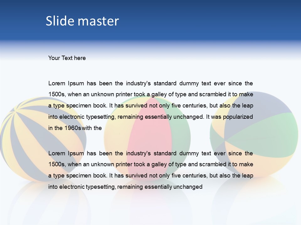 Isolated Toys Sports PowerPoint Template